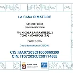 Apartament La Casa Di Matilde *